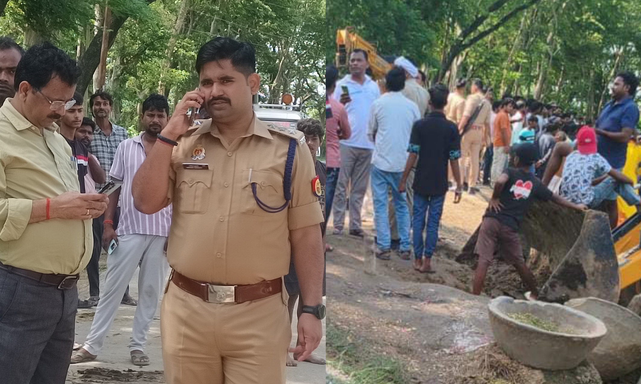 सड़क किनारे घारी में अनियंत्रित ट्रक-ट्रेलर पलटा, दबकर युवक व 12 मवेशियों की मौत; चालक पुलिस हिरासत में
